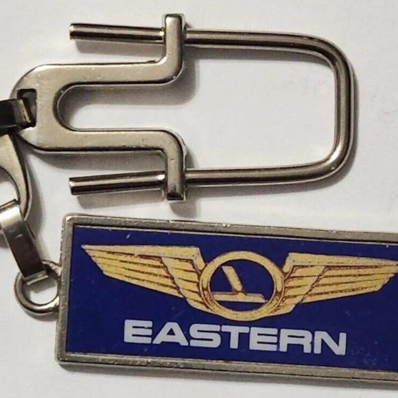 Eastern Airlines Key Chain with COTAL of Miami on back 1985 VINTAGE - Picture 1 of 5